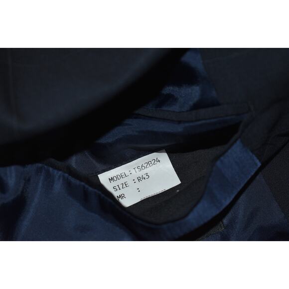 Tasso Elba Suit 2 Piece Mens Size Jacket 43 Reg Windowpane Plaid Pants 36 x 29 - Picture 11 of 14